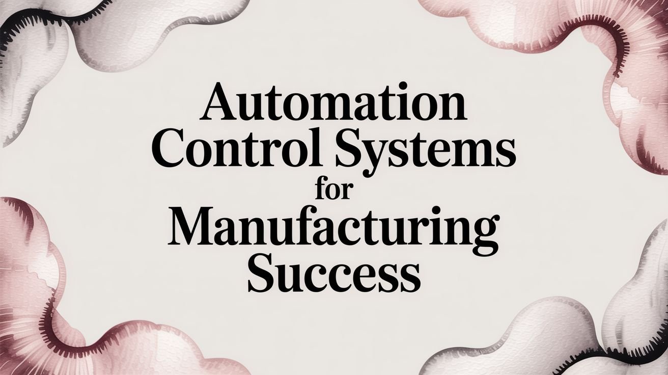 Automation Control Systems for Manufacturing Success