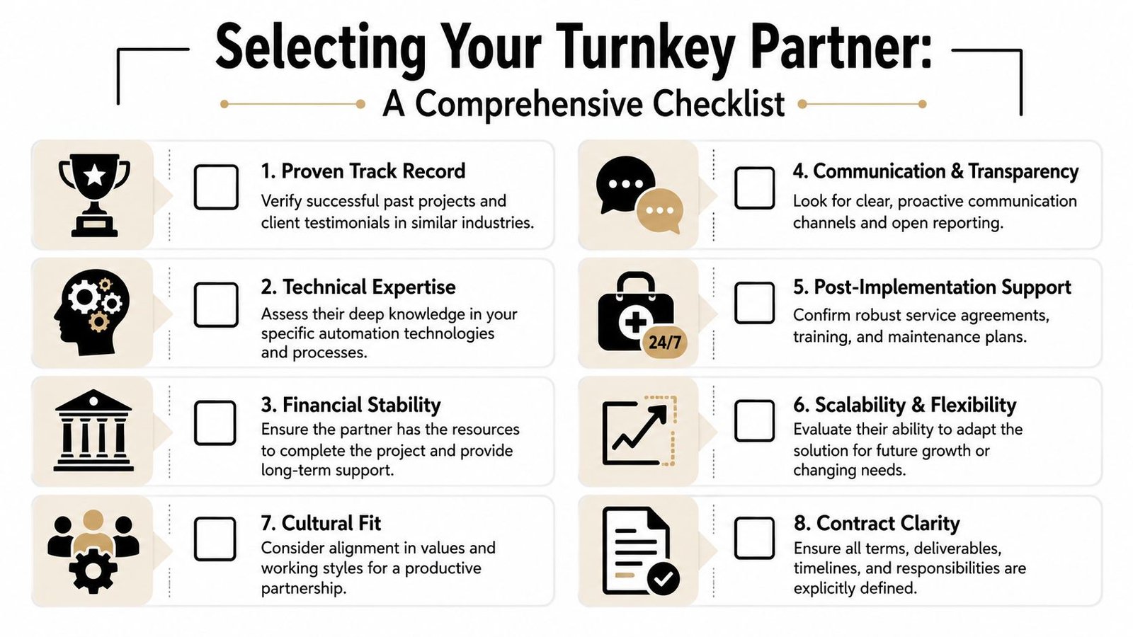 A Checklist for Selecting the Right Automation Partner