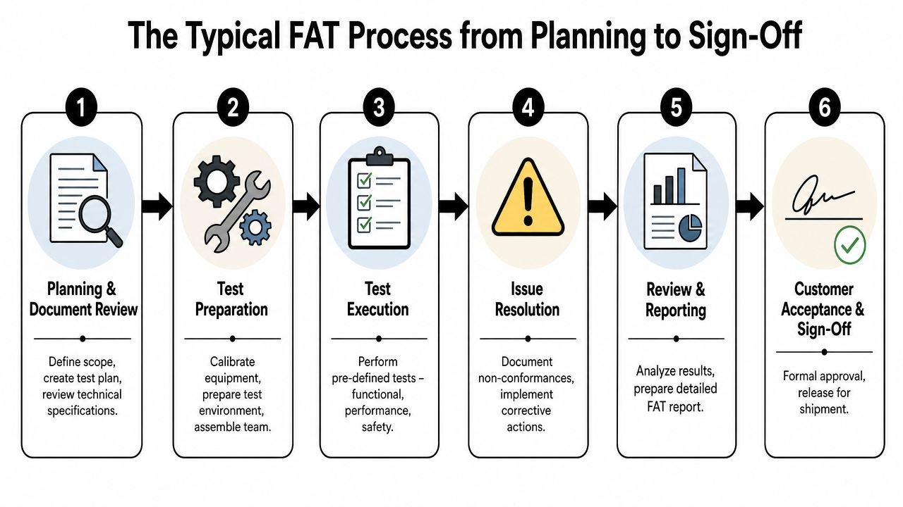 The Typical FAT Process from Planning to Sign-Off