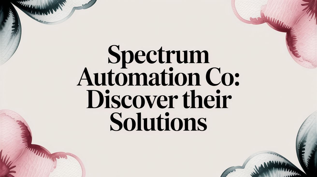 Spectrum Automation Co: Discover Their Solutions
