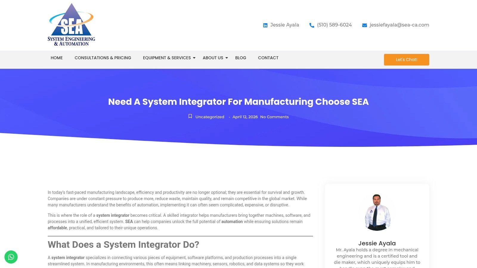 Screenshot from https://www.sea-ca.com/system-integrator/