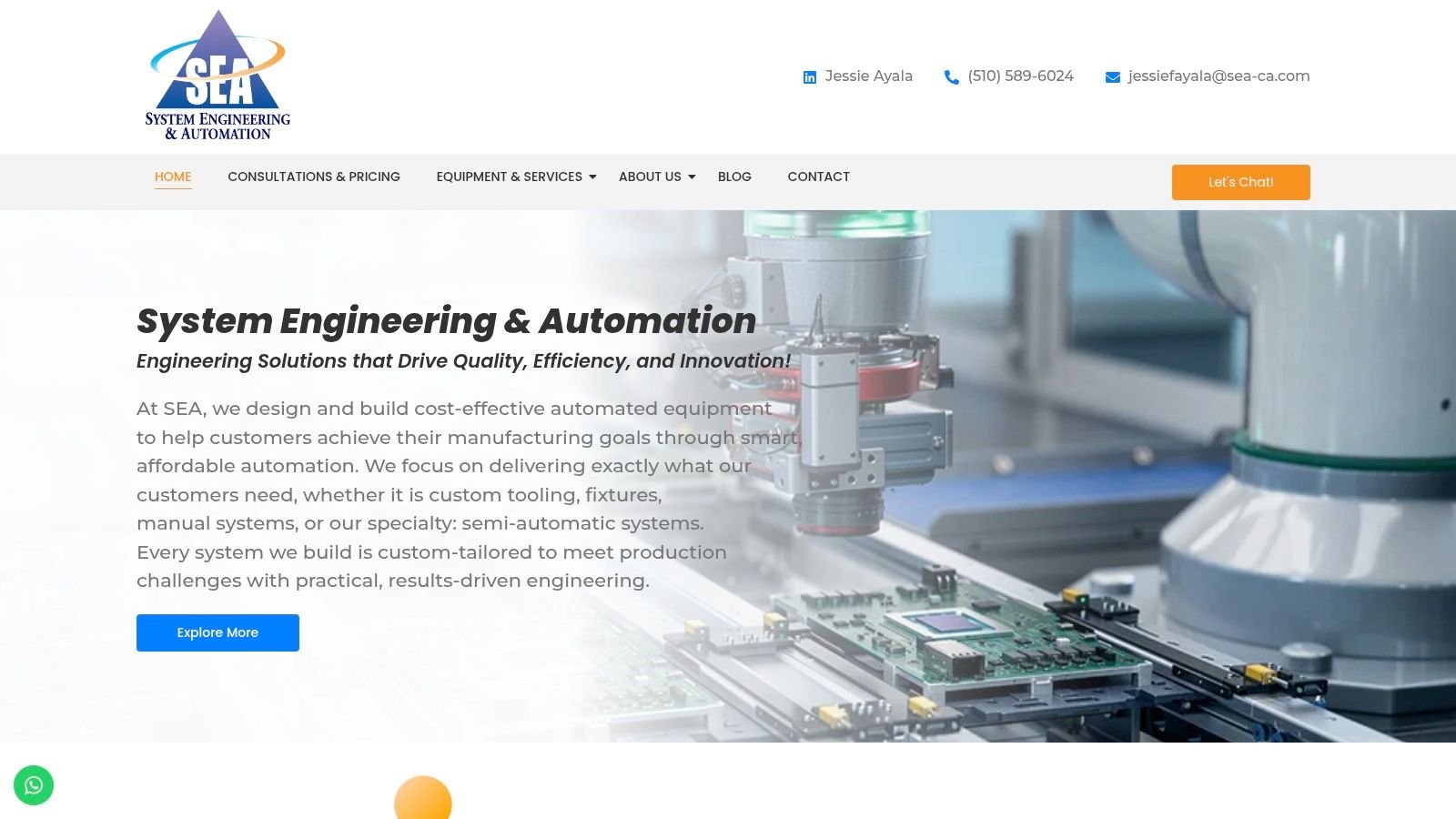Screenshot from https://www.sea-ca.com