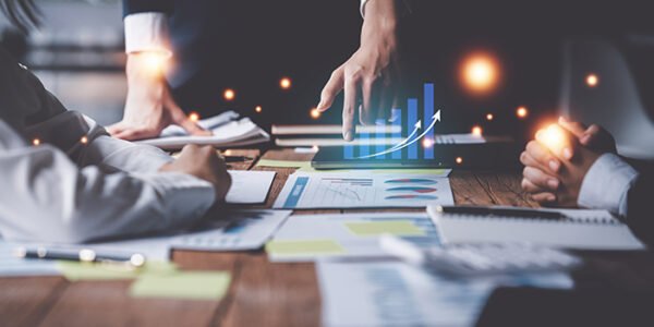 Group of Businesswoman and Accountant checking data document for investigation of corruption account. Anti Bribery concept