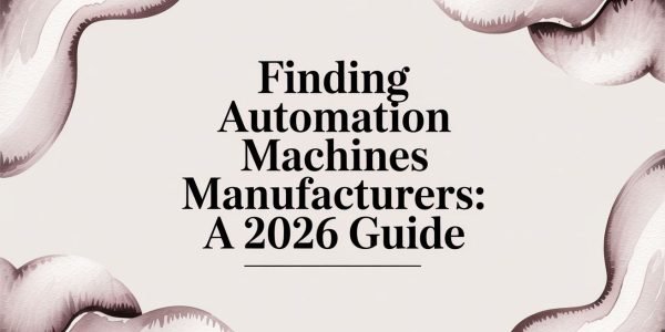 Finding Automation Machines Manufacturers: A 2026 Guide