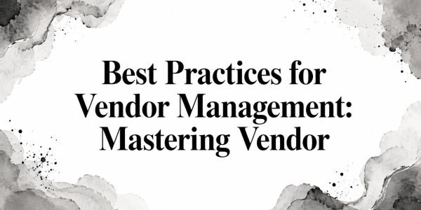 Best Practices for Vendor Management: Mastering Vendor