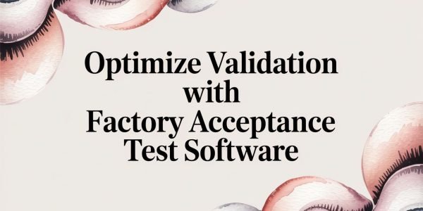 Optimize Validation with Factory Acceptance Test Software