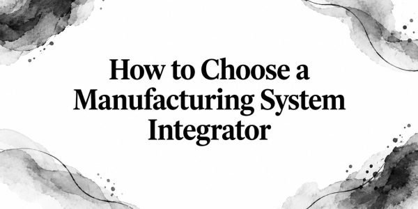 How to Choose a Manufacturing System Integrator