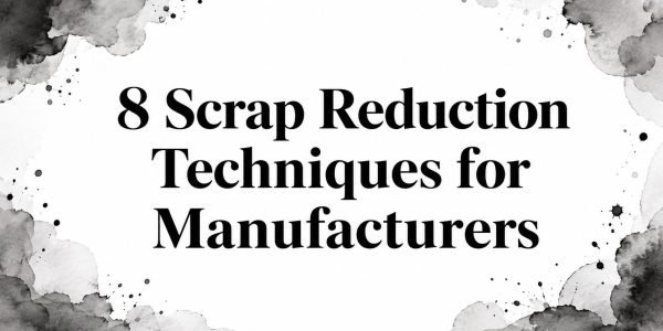 8 Scrap Reduction Techniques for Manufacturers