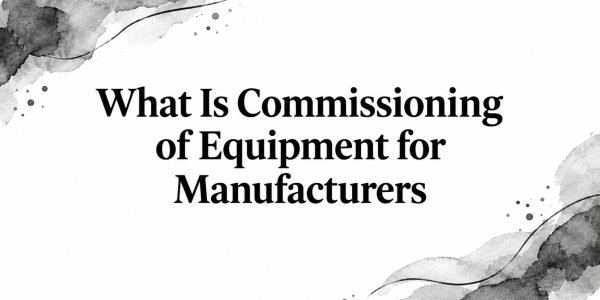 What Is Commissioning of Equipment for Manufacturers